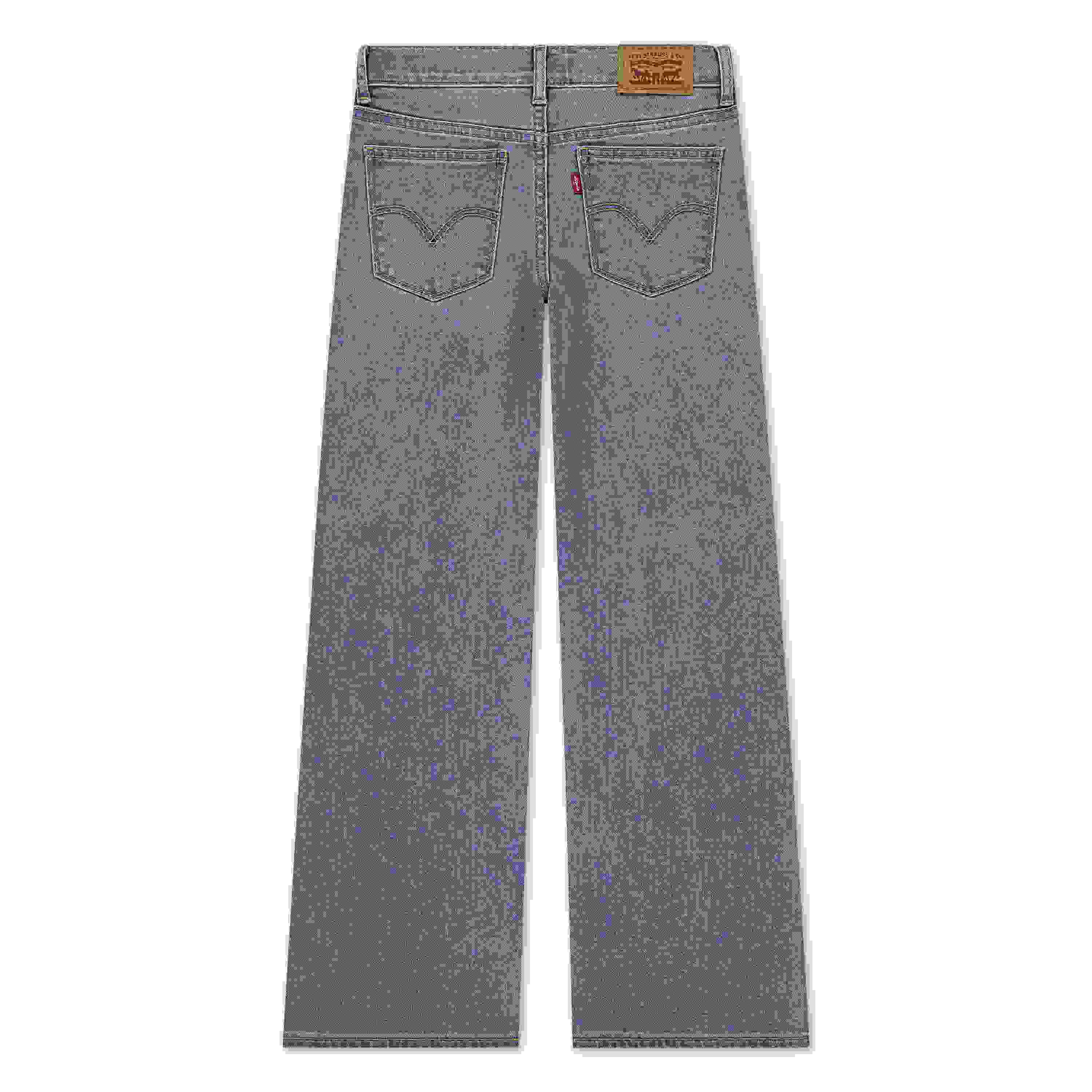 Levi's Wide Leg Med Wash Big Girls' Fun Blue Denim Jeans